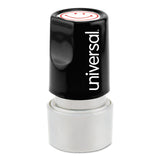 Universal UNV10080 PreInked/ReInkable Smiley Face Round Message Stamp Red Ink
