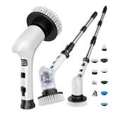 Electric Spin Scrubber,Cordless Power Cleaning Brush with Long Handle