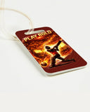 Personalized Cricket Theme Bag Tag Play Bold | Custom Name Luggage Tag For Kids & Fans | Durable Acrylic Travel Tag For Backpa