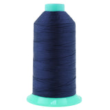 Mandala Crafts Size 277 840D T270 Bonded Nylon Thread - Navy Blue 800 YDs Tex 270 Heavy Duty Sewing Threads for Leather, Jeans,