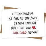 FAJUXIS Boss Day Card Bosses Day Gifts for Men Thank You Card for Boss Leader Manager Bosses Birthday Gifts Leaving Christmas Re