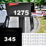 Diggoo Reflective Mailbox Numbers Sticker Decal Die Cut Bold Classic Style Vinyl Number 2 Self Adhesive 4 Sets for Mailbox, Sign