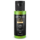 ARTEZA Iridescent Acrylic Paint - Y9 Shocking Lime Green (2 Ounces) - Chameleon Colors, High-Viscosity Shimmer, Water-Based