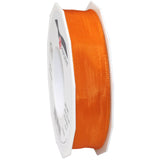 Morex Ribbon French Wired Lyon Ribbon, 1-Inch by 27-Yard Spool, Mandarin