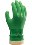 SHOWA Atlas 600 Fully Coated PVC Coated General Purpose Work Glove with Cotton Liner, Medium (12 Pair)