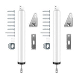 2 PCS Screen and Storm Door Closer Kit, Heavy Duty Pneumatic Screen and Storm Door Closer, Screen and Storm Door Push Button Lat
