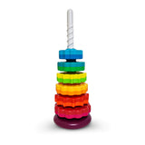 ODELA Spinning Toy - Premium Stacking Toy for Kids - Strong ABS Plastic - Rainbow Spinning Wheel Toy - Fun and Engaging Brain De