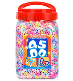 Bundooraking 4500pcs Pony Beads Bulk, 2.5lb Macaron Plastic Beads for Bracelets, Jewelry Making, Crafts, Hair Braiding, Keychain