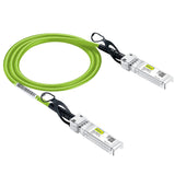 10Gtek [Green Colored 10G SFP+ DAC Cable - Twinax SFP Cable for Ubiquiti UniFi Devices, 0.5-Meter(1.6ft)