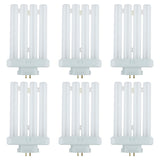 Sunlite 41760 FML27/65K/2PK Quad Tube Plug-in Compact Fluorescent Lamp, FML 4-Pin, 27 Watts, 1500 Lumens, 6500K Daylight, 4-Pin