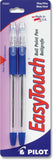 PILOT EasyTouch Ball Point Stick Pens, Fine Point, 2Pack, Blue Ink (32021)