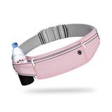 JUCURRI Slim Running Belt for Women Men,Runners Fanny Pack Phone Holder,Money Belt,Running Gear Accessories,with 3 Pockets (Jet