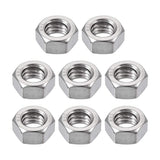 uxcell Hex Nuts, 1/2-12 UNC 304 Stainless Steel Thread Hexagon Nut 8pcs