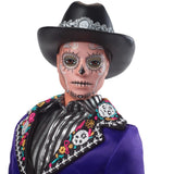 Barbie Signature Ken Doll, 2023 Dia De Muertos Collectible With Blue Jacket, Black Hat & Doll Stand