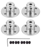 4Pcs 3mm Flange Coupling Connector, Rigid Guide Model Coupler Accessory, Shaft Axis Fittings for DIY RC Model Motors
