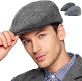 Rr Design Golf/Flat Cap For Men/Gatsby Newsboy Hat Cap For Men Black & Brown Free Size -Like New