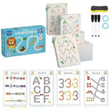 TASMAX 64 pages Reusable Magic Practice Workbook for Kids magic book for kids 25years Tracing & Drawing Pen Control Book for