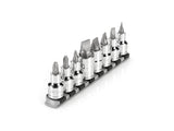 TEKTON 1/2 Inch Drive Phillips/Slotted Bit Socket Set with Rail, 8-Piece (#2-#4, 1/4-5/8 in.) | SHB92108
