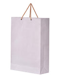 PPJ PAPER CARRY BAG (PLAIN WHITE)12 inch X 4 Inch X 10 Inch (Medium) BIRTHDAY/DIWALI/RETURN GIFTS (Pack of 20)
