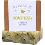 The Yellow Bird Peppermint Tea Tree Soap Bar. Made In USA with All Natural & Organic Ingredients. Pure Essential Oils. Sensitive