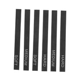 EXAOMBLE 6pcs Carbon Sticks Sketching Kit Soft Medium Hard for Artists Beginners Students Charcoal Art Supplies