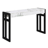 Convenience Concepts Monterey Console Table 49.5 - Modern Narrow Sofa Display Accent with Storage Shelf for Contemporary Living
