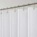 THAIGEE 3 Pack Water-Repellent Fabric Shower Curtain Liner - Hotel Quality Machine Washable, 3 Heavy-Duty Magnets with Rustproof