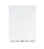 Avery AveryStyle Lgl Bottom Tab Dividers, 27Tab, Exhibit AZ, Letter Size (8.5 x 11), White, 27 per Set (11376)