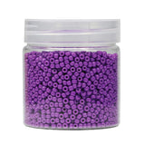 BALABEAD Dark Purple Color 3mm Seed Beads About 4000pcs/110gms in Box 8/0 Glass Seed Beads for Jewelry Makings (Dark Purple -Siz