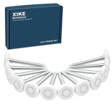 XiKe 2 Nylon Garage Door Roller 4 Stem, MAX Quiet, Durable and Waterproof Types, Using 6200-2RS Precision Bearings -12 Pcs.