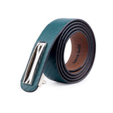 Bacca Bucci Men Belt With 3D Texture And Pin Buckle Nickle Free Belt Olive