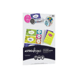 Astrodesigns Sticker Paper, 8.5x11, 24lb/89gsm, White, 15 Sheets (9129602)