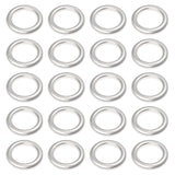 Uniclife 4 mm Silver Jump Rings for Jewelry Making Open Single Loops Mini Ring Connectors for Keychains and Necklace Repair, 100