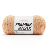 Premier Yarns Basix, Solid Worsted Yarn, Made of Acrylic, Ideal Yarn for Crocheting and Knitting, Warm Beige, 359 Yards
