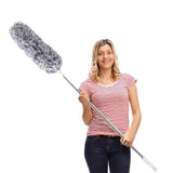 DELUX Microfiber Feather Duster Extendable Duster with 100 inches Extra Long Pole, Bendable Head & Long Handle Dusters for Clean