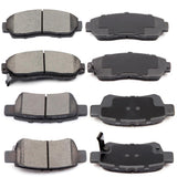 ECCPP D1089-7994 D1088-7993 Front & Rear Ceramic Disc Brake Pad Set Fit For Honda Odyssey 2005-2010
