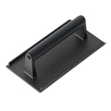 Amazon Basics Cast Iron Burger Press with Wooden Handle, Rectangle, 8.11 x 4.2 x 2.7 inch, Black, 1-Pack