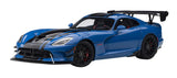 2017 Viper ACR Competition Blue with Black Stripes 1/18 Model Car by Autoart 71734