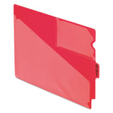 Pendaflex 13541 End Tab Poly Out Guides, Center Out Tab, Letter, Red, 50/Box