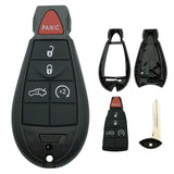 Key Fob Shell Case Fits for Dodge Durango Grand Caravan Journey Ram 1500 2500 3500 Jeep Grand Cherokee Chrysler Town Country Key