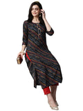 Anni Designer Women'S Cotton Blend Straight Printed Kurta With Pant Set (Rathi Blue-Nw_Xxl_Blue_Xx-Large),Blue,2XL
