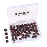 BEADIA Natural Irregular Freeform Garnet Stone Beads for DIY Jewelry Making 5-8mm 38cm