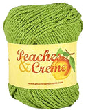 Peaches & Creme (Cream) Cotton Yarn Rosemary 2.5 oz. (Green)