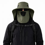 Cybersnc Sun Protection Hat For Men Wide Brim Sun Hat Detachable Face Flap Quick Dry Breathable Fishing Hat For Men Hiking Trekk