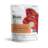 POSHI Flame Roasted Red Peppers in Extra Virgin Olive Oil Natural, Keto, Vegan, Non GMO, Low Carb + Calorie, Gluten Free, Ready