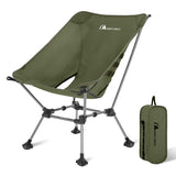 MOON LENCE Camping Chair Plus, Upgraded Comfort & Size, Still Compact and Lightweight, Folding Portable Chair for Backpacking &