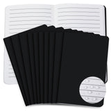 Seajan 10 Pack Waterproof Pocket Notebook 3.5 x 5.5 Mini Notepad,Black