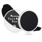 Mysense Black Face Body Paint Makeup,Water Activated Painting for Adults Children Sugar Skull Day of the Dead Skeleton Joker Gho
