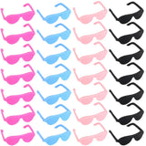TOYANDONA 60pcs Doll Sunglasses, 4 Colors Glasses Doll Eyeglasses Miniature Doll Sunglasses Mini Doll Glasses for Dollhouse Craf