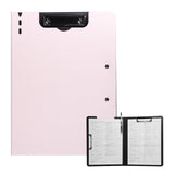 FRETONBA Clipboard Folder, A4 Foldable Clipboard with Horizontal and Vertical Double Metal Clips, 360 Degree Foldable Binder Cli